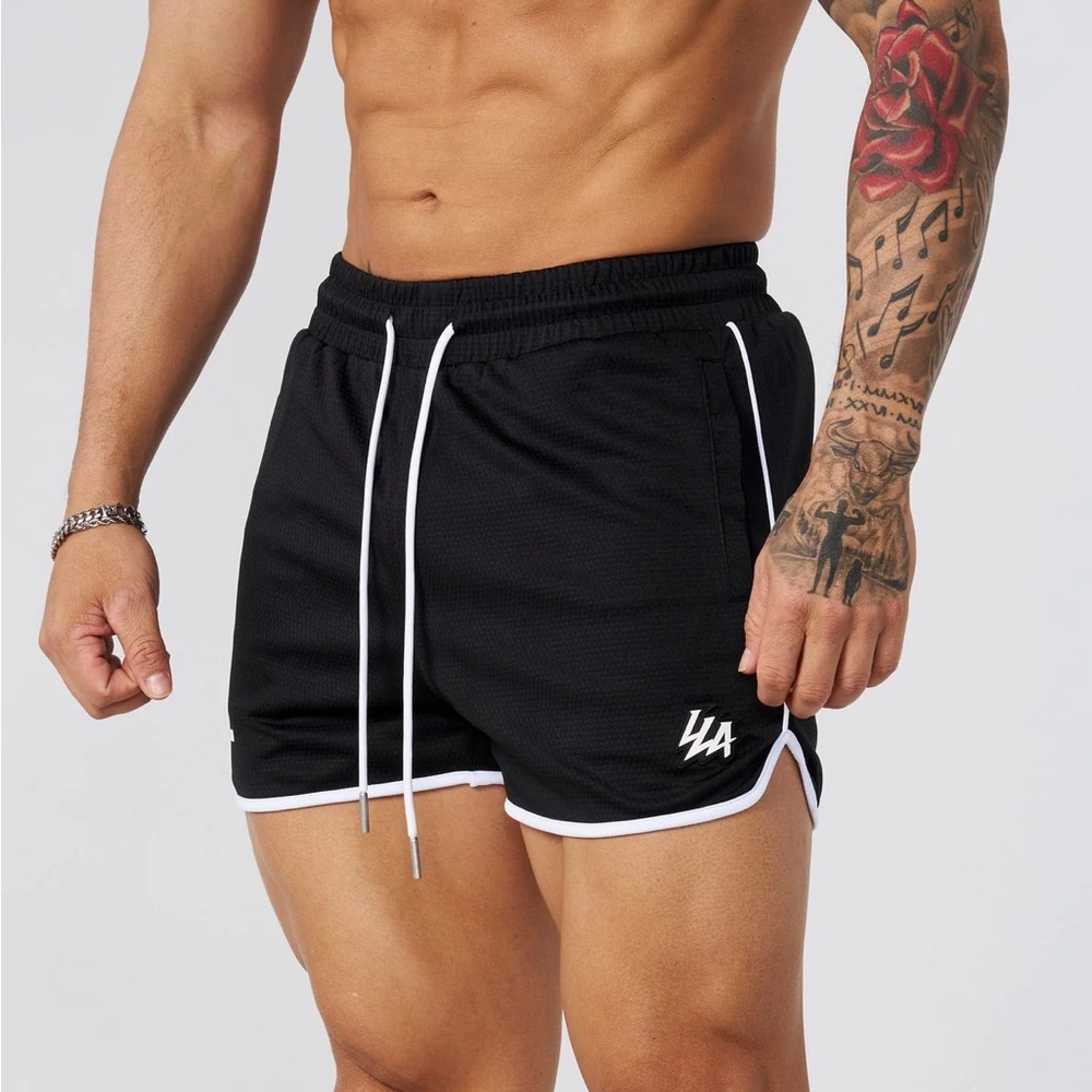 1037 - MESH BODYBUILDING SHORTS
